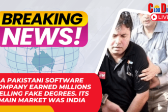 A Pakistani software company earned millions selling fake degrees. Its main market was India