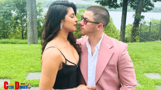 Priyanka Chopra Wows in A Black Dress, Nick Jonas Dapper in Pink Suit at A Family Wedding